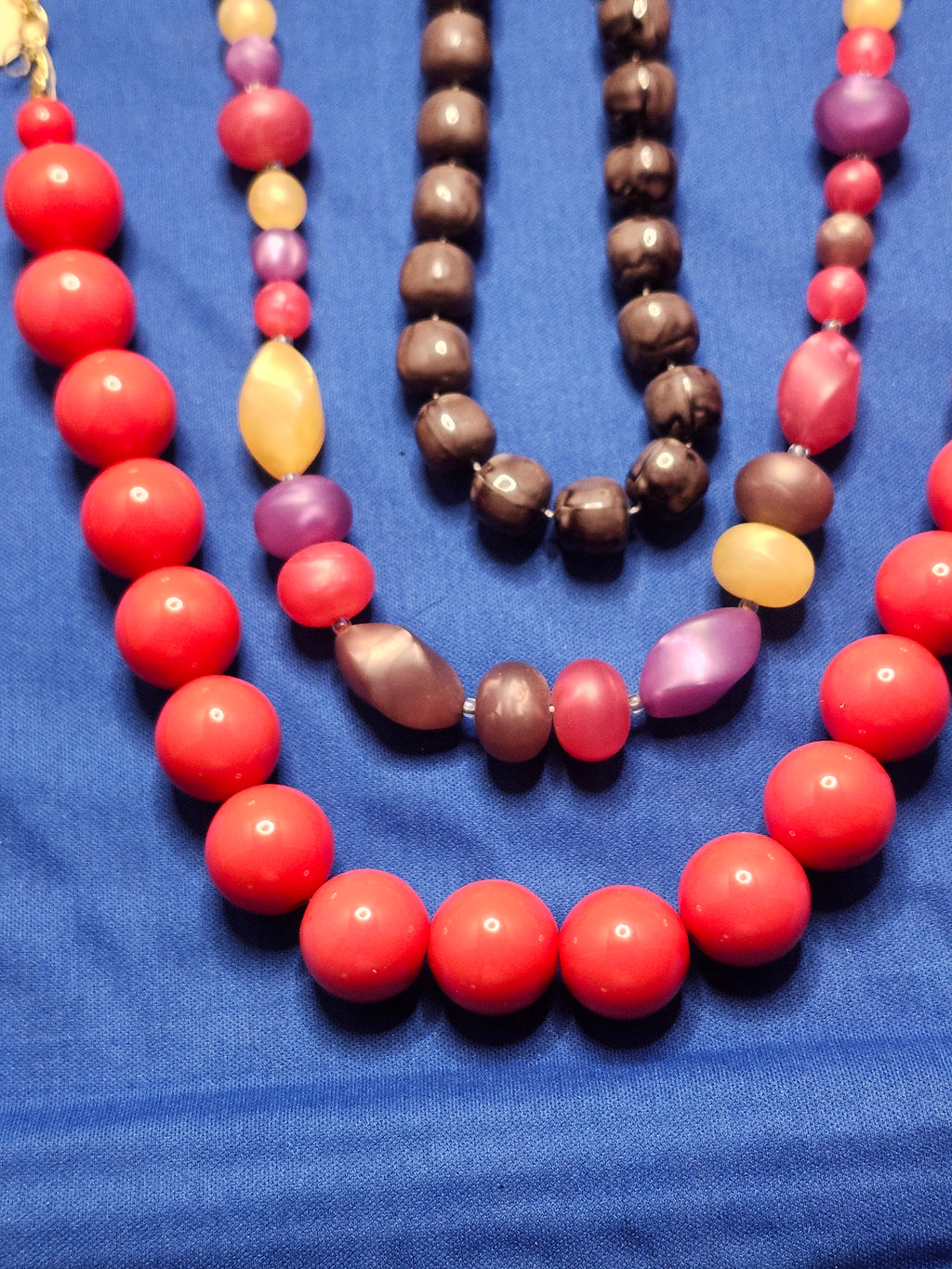 Lucite beaded necklace collection