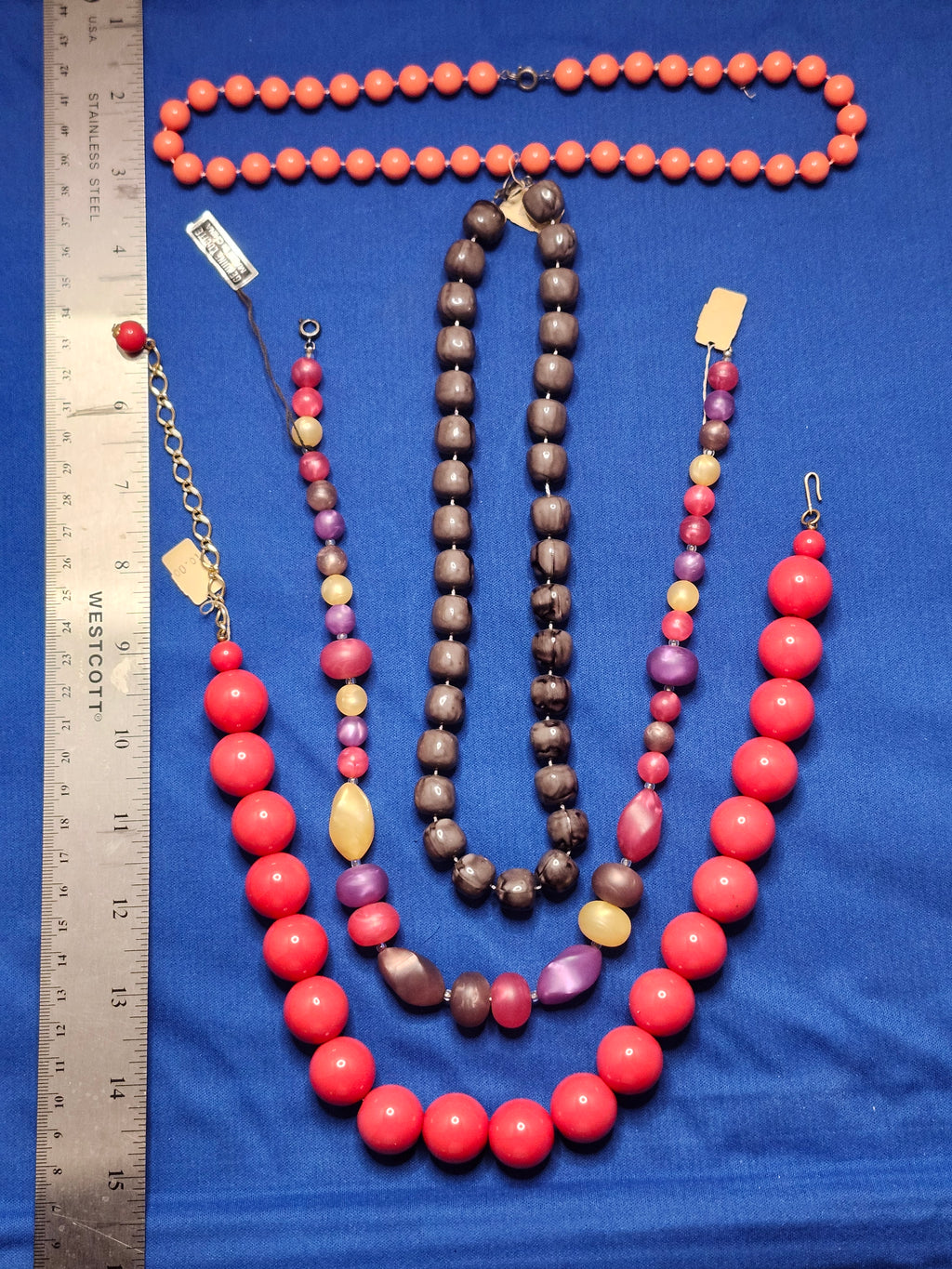 Lucite beaded necklace collection