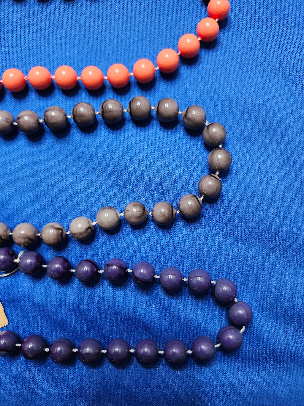 Lucite Choker Necklaces-set of 5