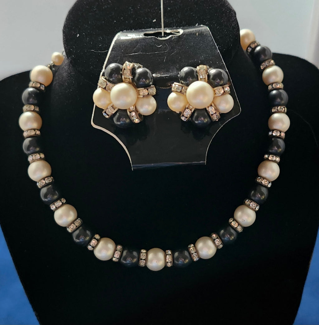 1950s Choker earring/necklace set