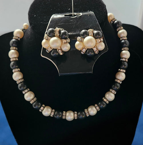 1950s Choker earring/necklace set