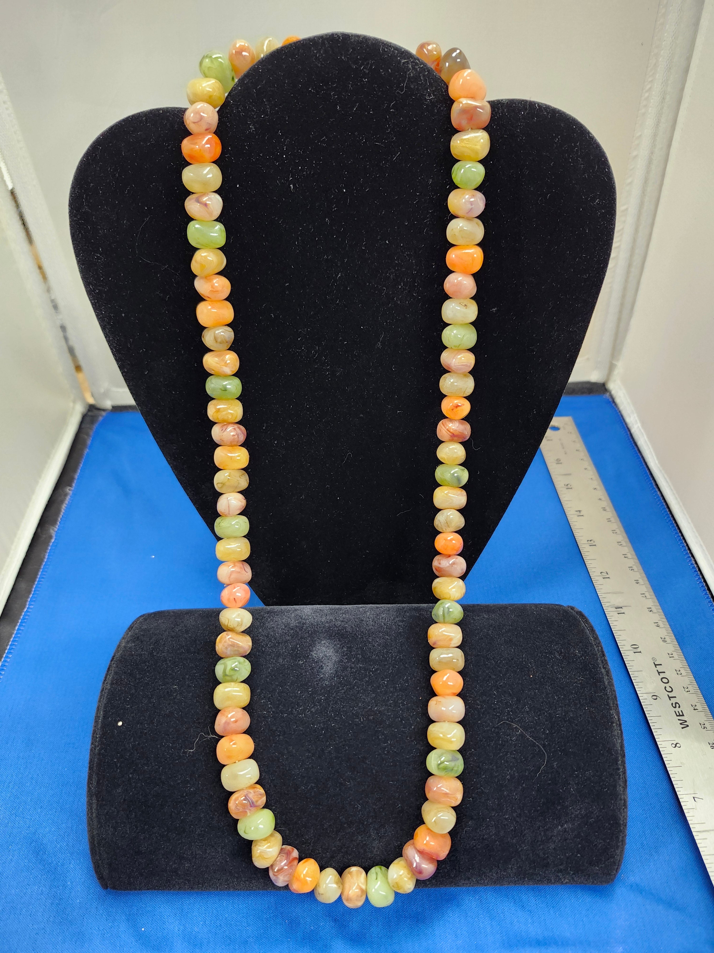 Polished Agate Rock necklace