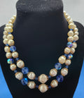 1950s Aurora Borealis Double strand necklace