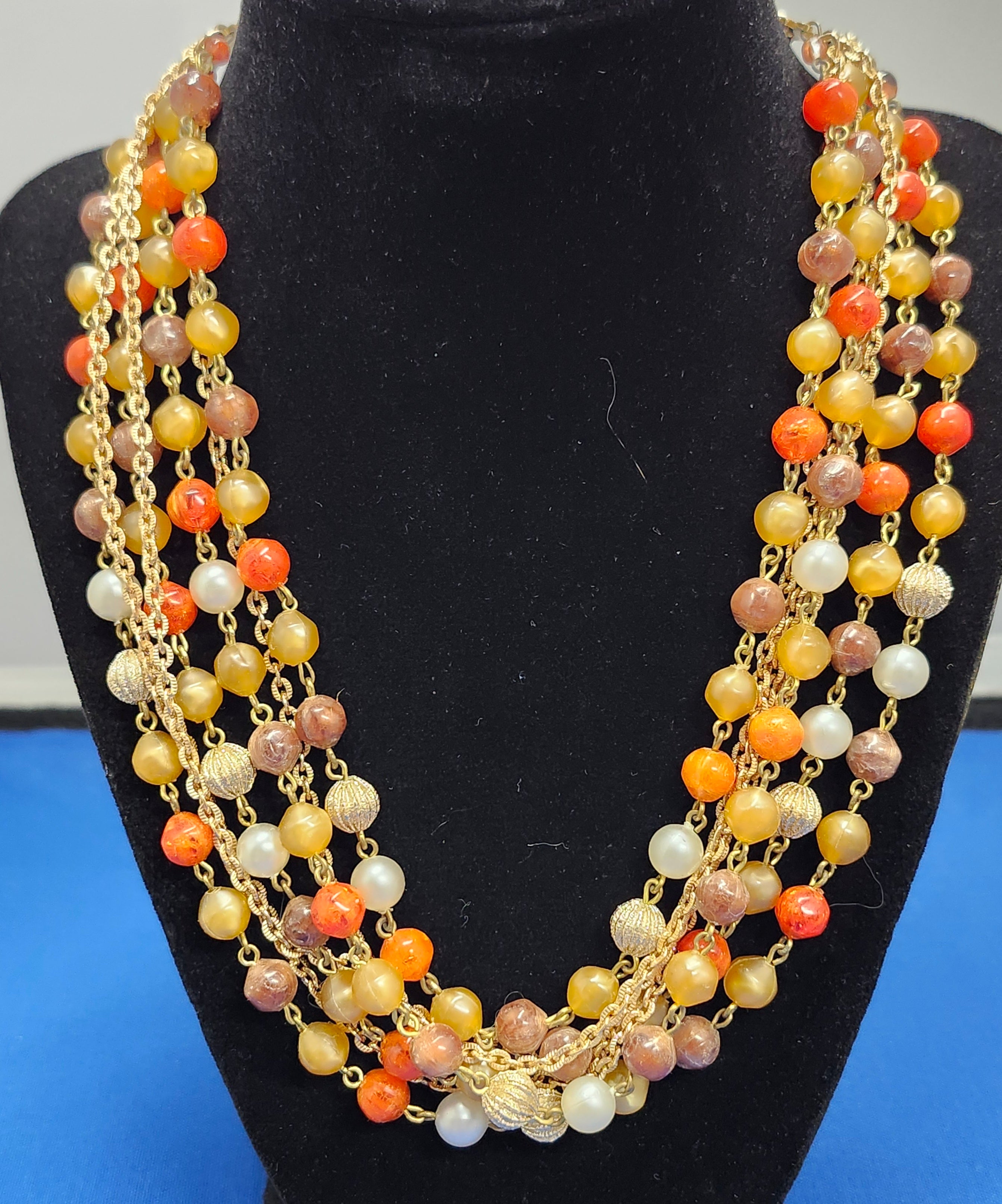 Vintage Made in German multi strand necklace